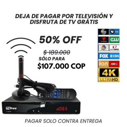 PROMOCIÓN ANTENA HDTV 4K Para Todos Los Televisores - ÚLTIMAS UNIDADES EN STOCK