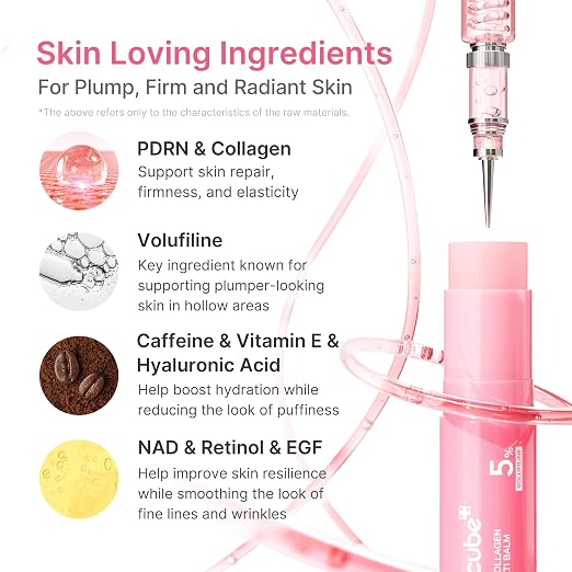 Medicube Bálsamo PDRN Rosa + Colágeno | Efecto Volumen y Piel Radiante
