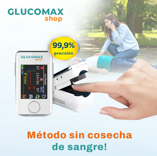 Medidor Láser No Invasivo GlucoMax + Regalos Exclusivos [PRECISIÓN DEL 99,9%]