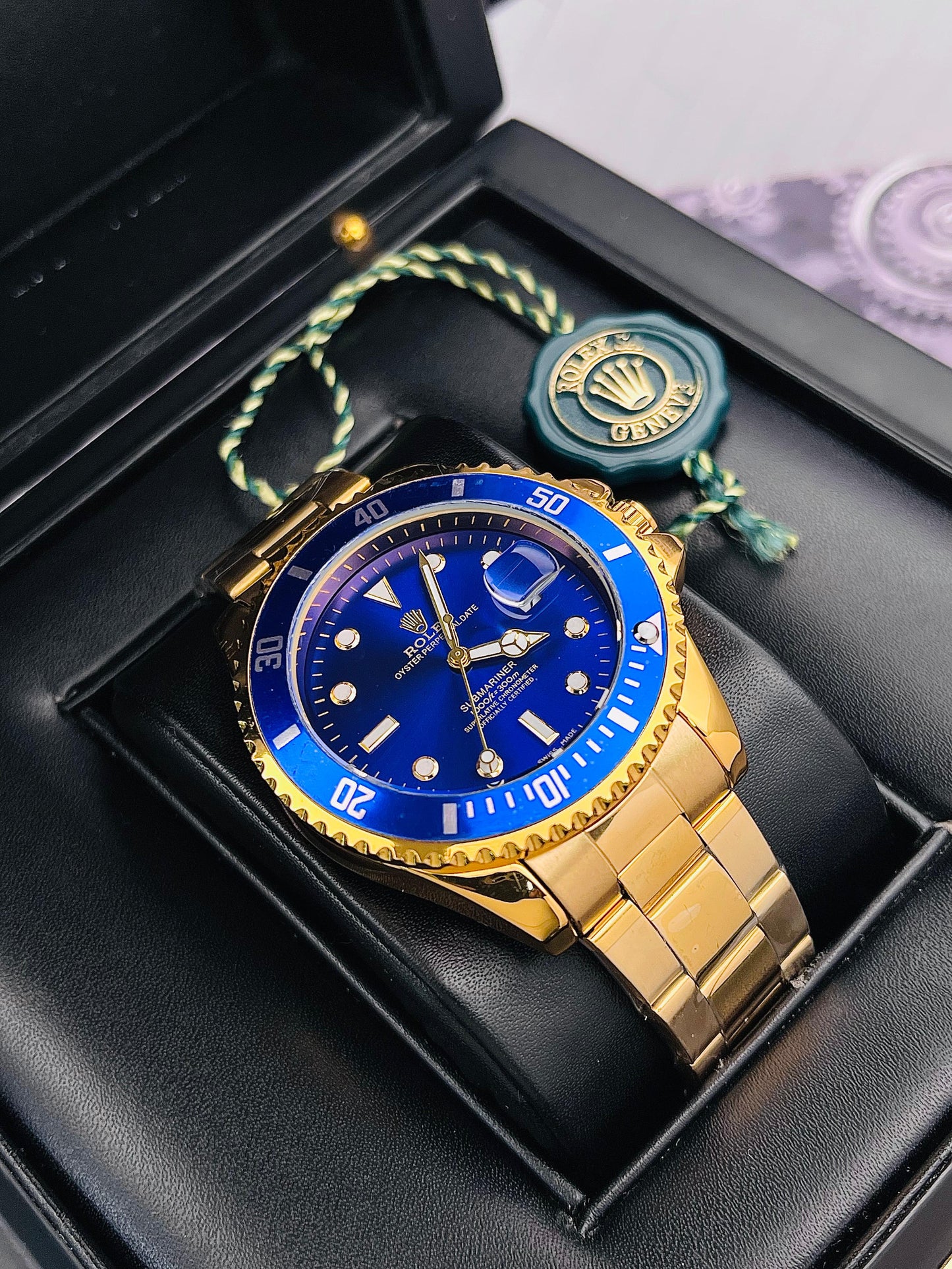 Rolex Submariner Dorado-Azul