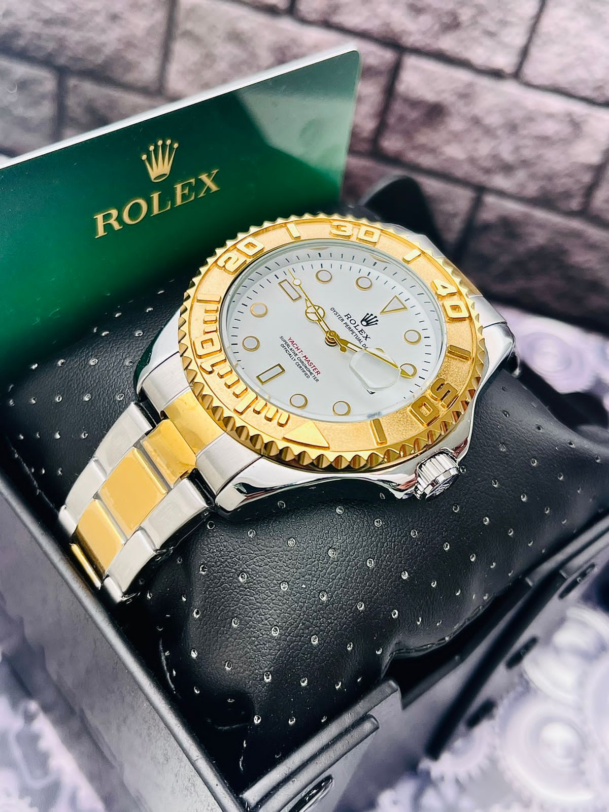 Reloj Rolex Yacht Master Bicolor-Dorado