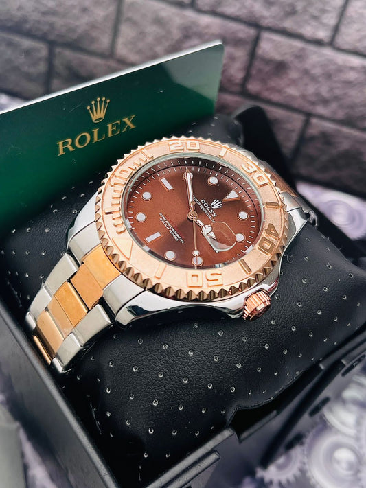 Reloj Rolex Yacht Master Bicolor-Café