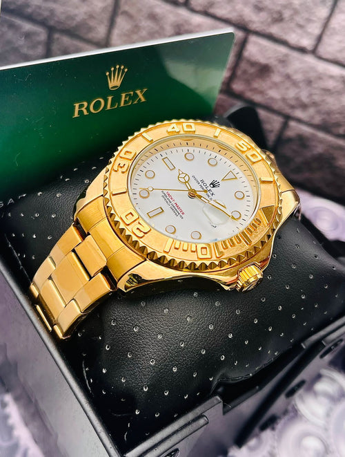 Reloj Rolex Yacht Master Dorado-Blanco