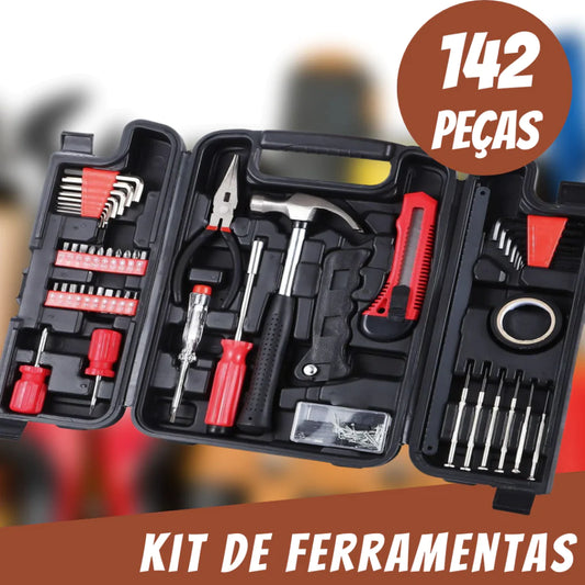 Kit De Ferramentas 142 PEÇAS - Maxx Titanium (PROMOÇÃO BLACK FRIDAY ANTECIPADO)